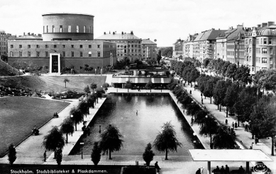 Městská knihovna ve Stockholmu - Historický snímek - foto: archiv redakce