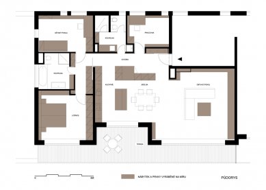 Interiér bytu - Půdorys - foto: Jan Tesař