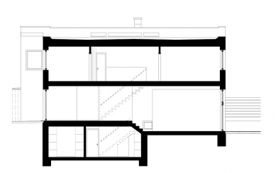 Rodinný dům v Brně-Lesné - Řez - foto: maura