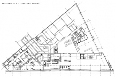 Administrativní budova "E" - 1NP - foto: Aulík Fišer architekti, s.r.o.