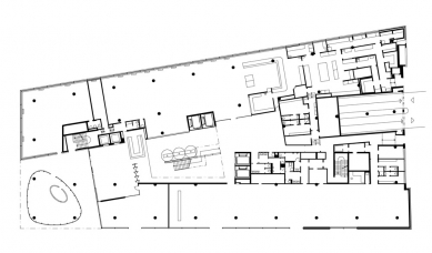 Administrativní objekt BBC - Beta - Půdorys přízemí - foto: Aulík Fišer architekti, s.r.o.