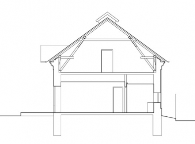 Rekonstrukce rodinného domu v Břeclavi - Řez - foto: Zdeňka Vydrová