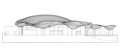 Krematorium in Kakamigahara - <translation>Roof drawing</translation> - foto: © Toyo Ito and Associates, Architects