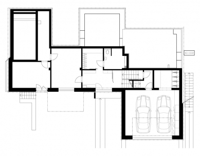 Rodinný dům ve svahu - 1NP - foto: ATELIER 6