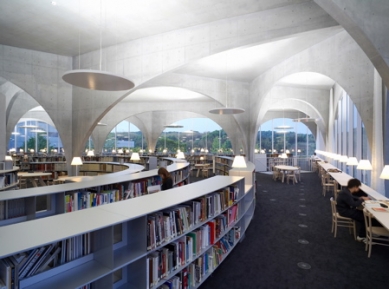 Tama Art University Library - foto: © Toyo Ito & Associates, Architects