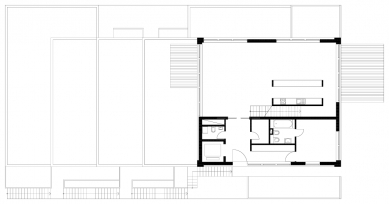 Stepped Terraced House, Košíře - Půdorys 1NP - foto: © hnilička — císler — architekti