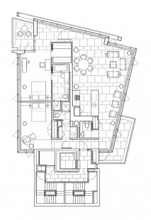173/176 Perry Street - Dvoupokojový byt na 173 Perry Street - foto: © Richard Meier & Partners Architects