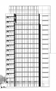 173/176 Perry Street - Jižní fasáda 176 Perry Street - foto: © Richard Meier & Partners Architects