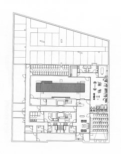 Charles Street Apartments - Foundation plan of the basement - foto: © Richard Meier & Partners Architects