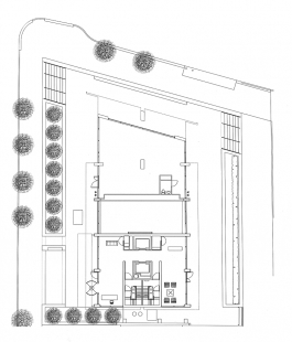 Charles Street Apartments - Ground floor plan - foto: © Richard Meier & Partners Architects