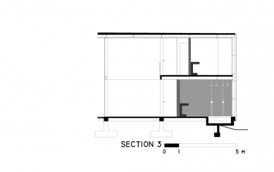 Casa X - Řez 3 - foto: © arquitectura x