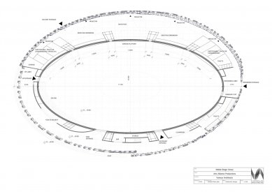 Mobile Performance Venue - Půdorys přízemí </br> Ground floor plan - foto: Various Architects