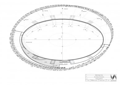 Mobile Performance Venue - Půdorys mezzaninu </br>Mezzanine plan - foto: Various Architects