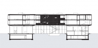 Loisium Hotel - Řez A-A' - foto: © Steven Holl Architects