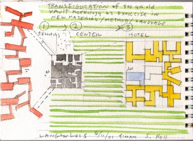 Loisium Hotel - Skica - foto: © Steven Holl Architects