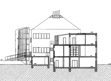 Geriatrické centrum v Týništi nad Orlicí - Řez - foto: Jan Línek