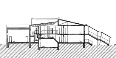 Geriatrické centrum v Týništi nad Orlicí - Řez - foto: Jan Línek
