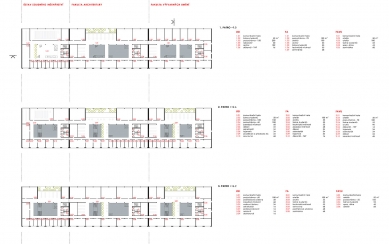Studie areálu VUT "Akademické náměstí" - Půdorysy - foto: ARCHTEAM