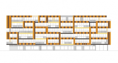 Lace apartments - Západní fasáda - foto: © OFIS arhitekti