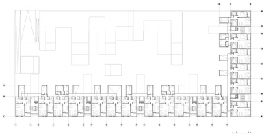 Carabanchel Housing - Půdorys 4.np - foto: © dosmasuno arquitectos