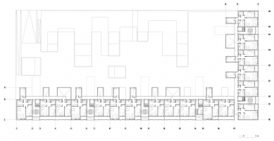 Carabanchel Housing - Půdorys 5.np - foto: © dosmasuno arquitectos