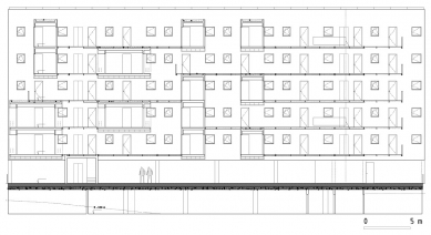 Carabanchel Housing - Řez - foto: © dosmasuno arquitectos