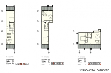 Carabanchel social housing - <p>One-bedroom apartments</p> - foto: © FOA