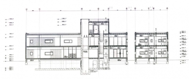 Police Station Boxtel - Podélný řez - foto: IR Wiel Arets Architect & Associates