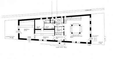 Novostavba informačního centra Veselý Výlet - Půdorys přízemí - foto: Atelier Dům a Město