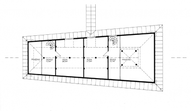 Newly built information center Veselý Výlet - <translation>Penthouse floor plan</translation> - foto: Atelier Dům a Město