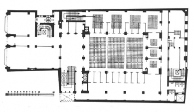 Legiobanka - Půdorys přízemí - foto: Josef Gočár