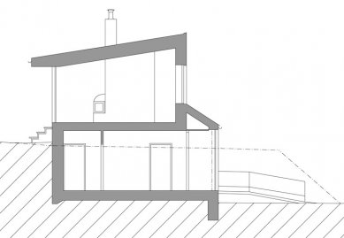 Rodinný dům s ordinací - Řez - foto: Atelier K2