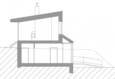 Rodinný dům s ordinací - Řez - foto: Atelier K2