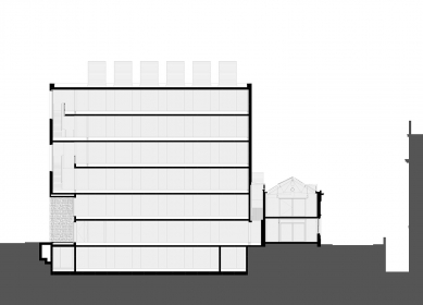 Finanční úřad OPW - Řez - foto: Grafton Architects