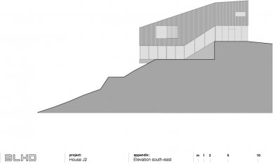 J2 House - Pohled jihovýchodní - foto: © 3LHD