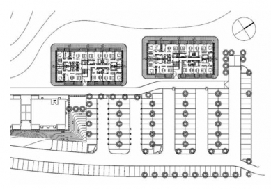 Sociální bydlení v Izole - Situace - foto: © OFIS arhitekti