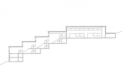 Mastrils school and community centre - Řez - foto: © Jüngling und Hagmann Architekten