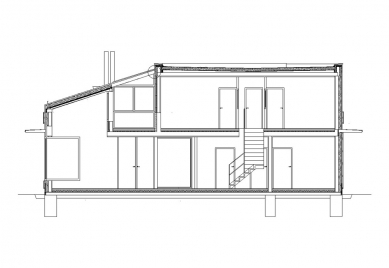 Rodinný dům v Praze-Stodůlkách - Řez