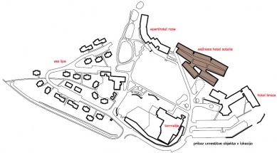 Hotel Sotelia - Situace - foto: © Enota