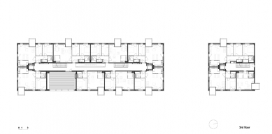 Social housing Poljane - Půdorys 3.NP - foto: © bevk perovic arhitekti