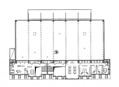 Komerční a skladové prostory Velux-Kalcer - Půdorys administrativniho patra - foto: © Arhiveda