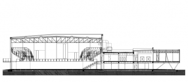 Mestská športová hala v Nitre - Řez - foto: BARAK architekti