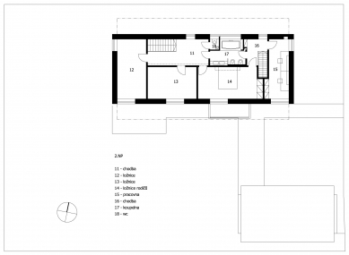 Family House Zdiby - 2NP - foto: archiv INBLOK architekti