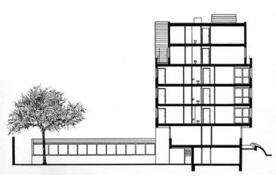 Bytový komplex Prinsenhoek - Příčný řez - foto: Neutelings Riedijk Architects