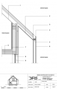 6x11 Alpine hut - Detail okapu - foto: © OFIS architekti