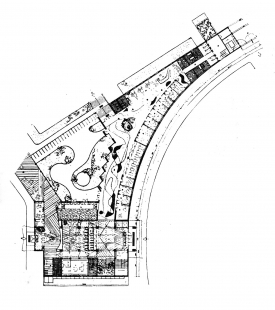 Administrativní budova BVV - Půdorys přízemí - foto: Architektura ČSR 1961