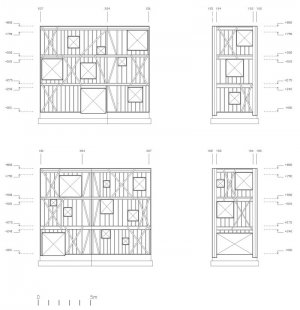 Dům Wolf - Konstrukce fasády - foto: © Pezo von Ellrichshausen