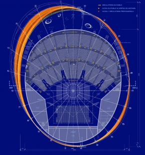 Zenith Music Hall - Floor plan of the hall - foto: © Massimiliano Fuksas Architetto