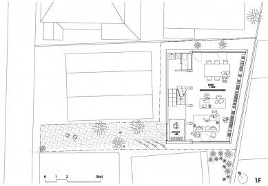 House & Atelier Bow-Wow - <div>Půdorys přízemí</div>
<div>Ground floor plan</div> - foto: © 2006 Atelier Bow-Wow Co. Ltd.