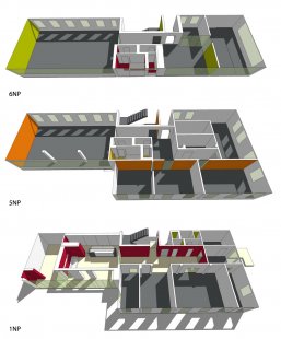 Sídlo spoločnosti ANASOFT - Půdorysy - foto: Pokorny architekti s.r.o.